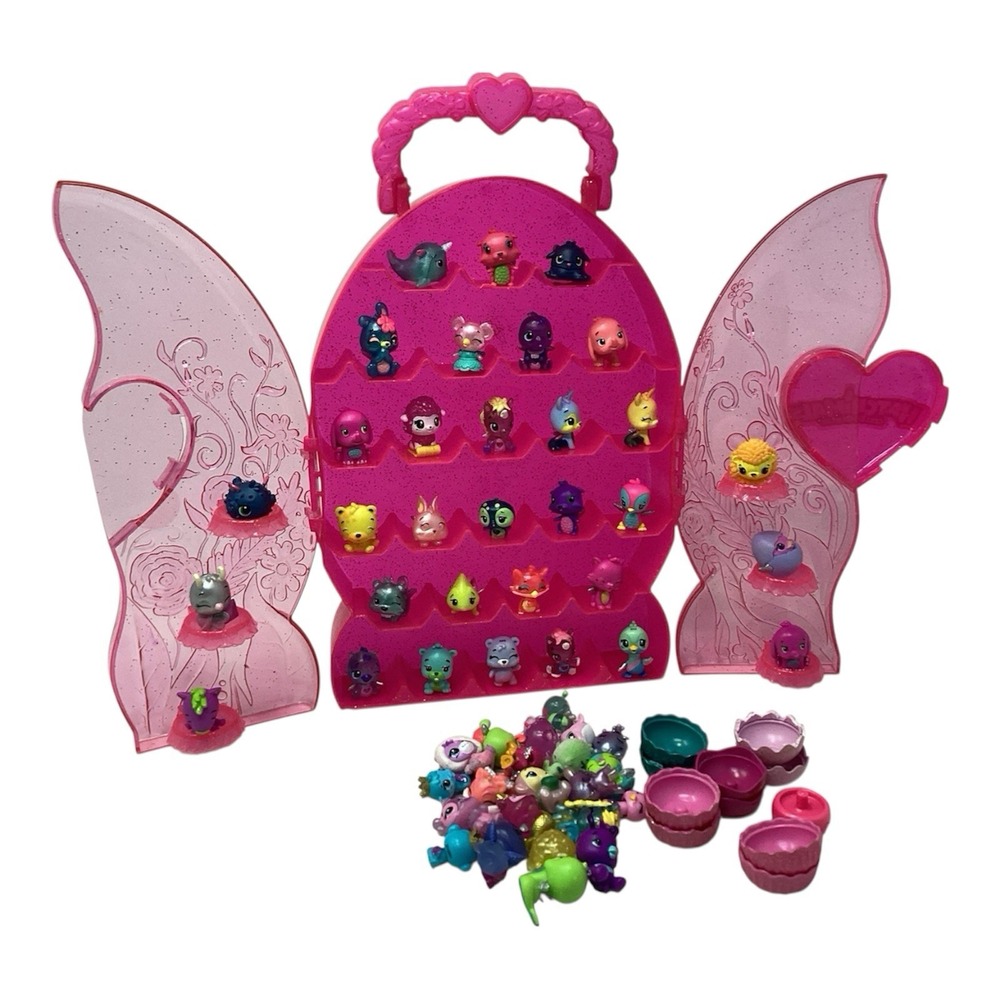 (54) Hatchimals Colleggtibles Mixed Lot With Pink Case